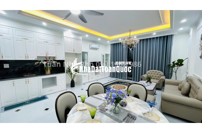 MỘT CĂN NHÀ 7 TẦNG–5.5M MẶT TIỀN, VIEW HIM LAM-100M RA ĐƯỜNG TO VẠN PHÚC
